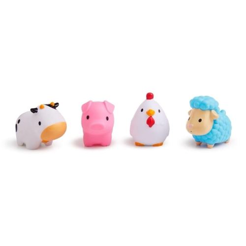 Munchkin Farm Animal Squirts Baby Bath Toy, 4 Pack