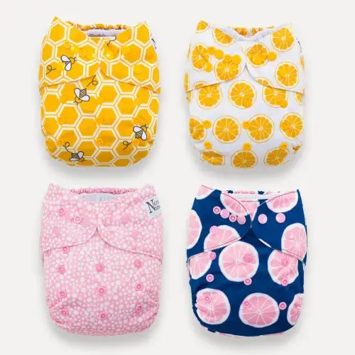 Nora's Nursery Cloth Pocket Diapers (4 Pack) - The Bee's Knees