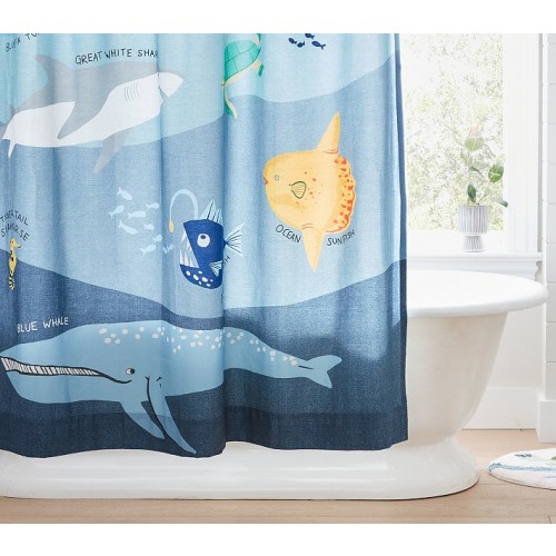 Save Our Seas Shower Curtain | Pottery Barn Kids