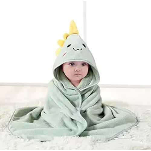 Hooded Baby Towel - Premium Soft Bath Towel for Baby, Newborn,Infant - Ultra Absorbent,Natural Baby Stuff Towel, Soft Coral Velvet Coral Fleece Bath Towel for Boys and Girls (Sold Out)