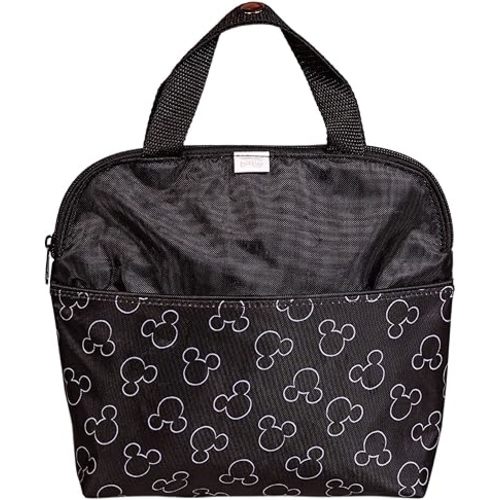 Disney Baby by J.L. Childress MaxiCOOL 4-Bottle Breastmilk Cooler, Baby Bottle Bag & Baby Food Bag - Breastmilk Cooler Bag for Travel - Mickey, Black