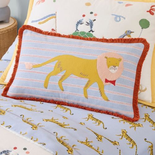 Kids Animal Striped Pillow (Lion)