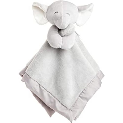 KIDS PREFERRED Carter's Elephant Plush Stuffed Animal Snuggler Lovey Security Blanket - Gray