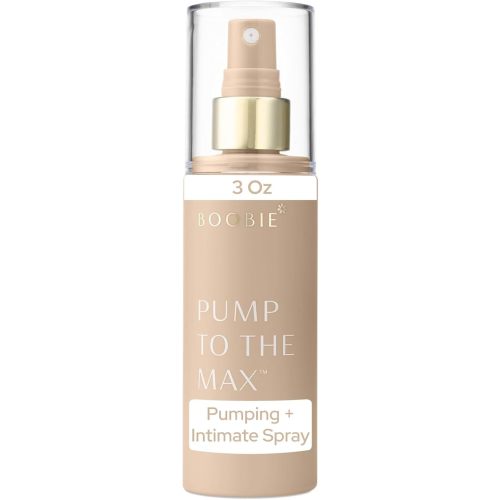 Boobie Pump to the Max Hands-free Dual-Purpose Breast Pumping & Intimate Spray | Increase Milk Supply & Ease Postpartum Discomfort During Pumping & Intimacy | Pregnancy & Beyond, 3 oz