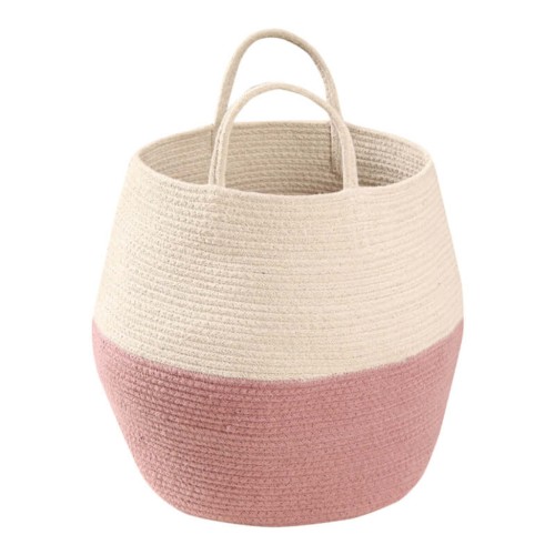 Lorena Canals Basket Zoco Ash Rose-Natural 35xØ30cm