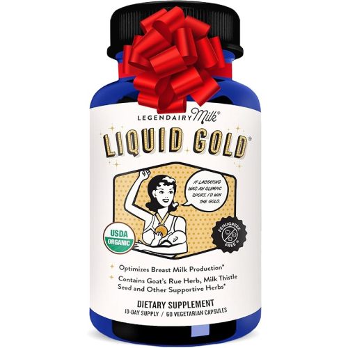 Legendairy Milk Liquid Gold Lactation Support | Lactation Supplement with Organic Goats Rue, Milk Thistle, Shatavari, Fennel, Alfalfa & Anise | Breastfeeding Supplements, 60 Count