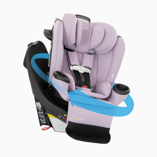 Evenflo Revolve360 Extend All-in-One Rotational Car Seat with Green & Gentle Fabric - Agate