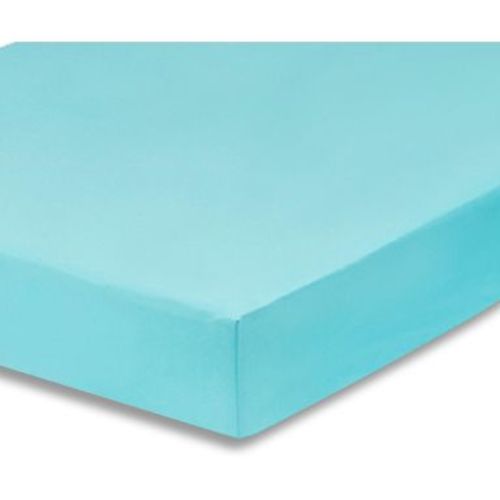 Everyday Kids Aqua Fitted Crib Sheet – Soft Breathable Microfiber – Fits Standard 28x52” Crib Mattress – Baby Nursery Bedding