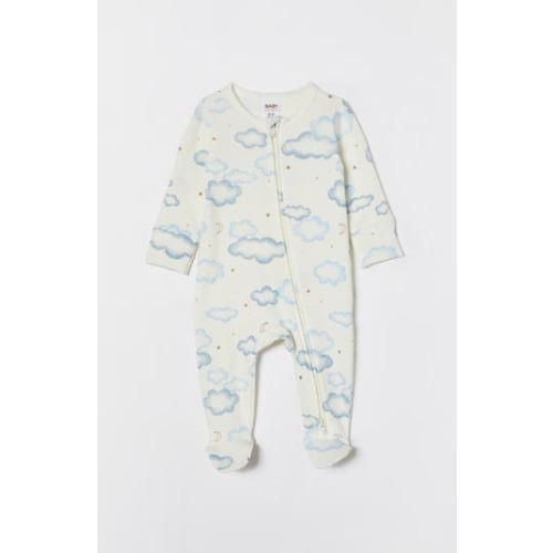 Organic Pointelle Zip All In One Romper, 0-3M