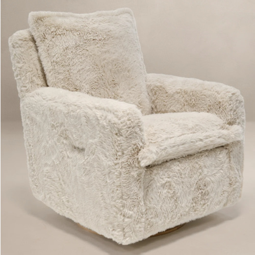 Aussie Faux Hide | Flynn | Swivel Nursery Recliner | Oilo™ Studio
