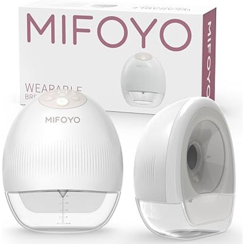 Wearable Breast Pump Hands Free: Electric Portable Breastfeeding Pumps with 4 Modes & 9 Levels - Rechargeable Wireless Milk Pump with Smart Display for Moms - 24mm 2 Pack