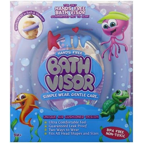 Kair Bath Visor for Babies, Silicone Air Cushioned Shower Cap for kids, Shower Water Guard for Baby bath and Toddler Bath (Head Circumference Greater Than 15 Inches)