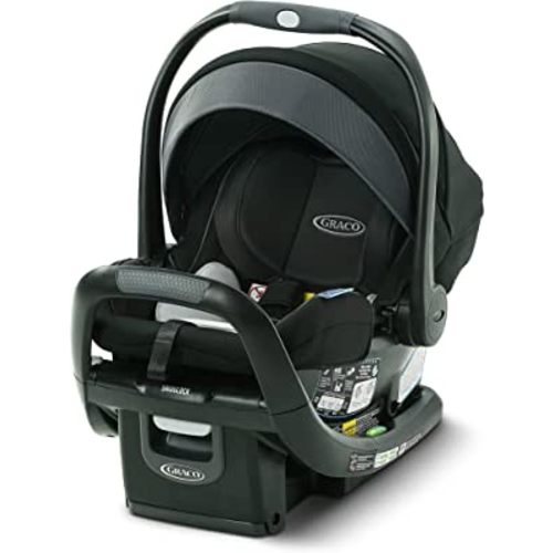 GRACO, SnugFit 35 DLX Infant Car Seat Baby Car Seat with Anti Rebound Bar, Spencer, 27.5x17.5x25.5 Inch (Pack of 1)