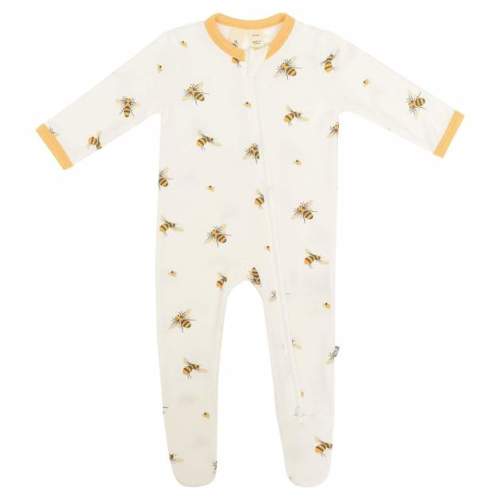 Printed Zippered Footie in Buzz
– Kyte BABY