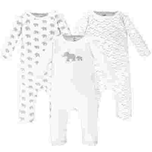 Touched by Nature Baby Organic Cotton Coveralls 3pk, Marching Elephant, 18-24 Months