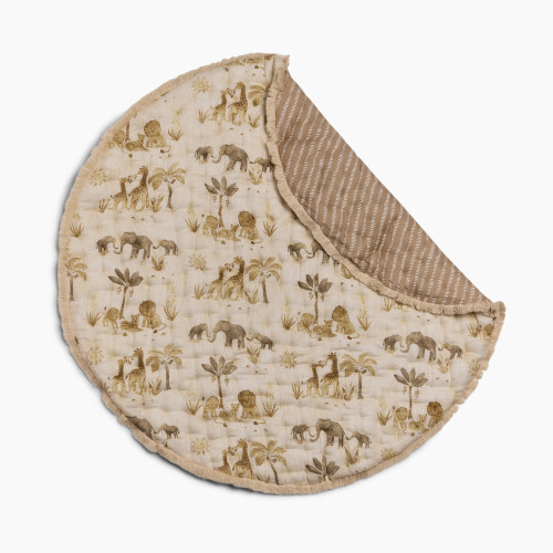 Tiny Kind Baby Quilted Play Mat - Jungle Family