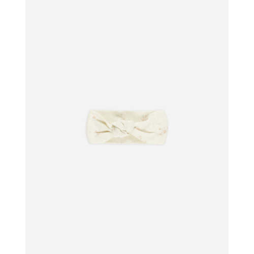 Pointelle Knotted Headband || Pink Ditsy