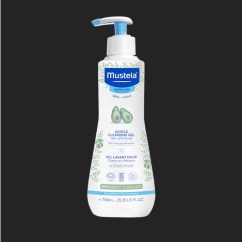 Mustela Baby Gentle Cleansing Gel - Baby Hair & Body Wash - with Natural Avocado fortified with Vitamin B5 - Biodegradable Formula & Tear-Free - 1 or 2-Pack - Various Sizes