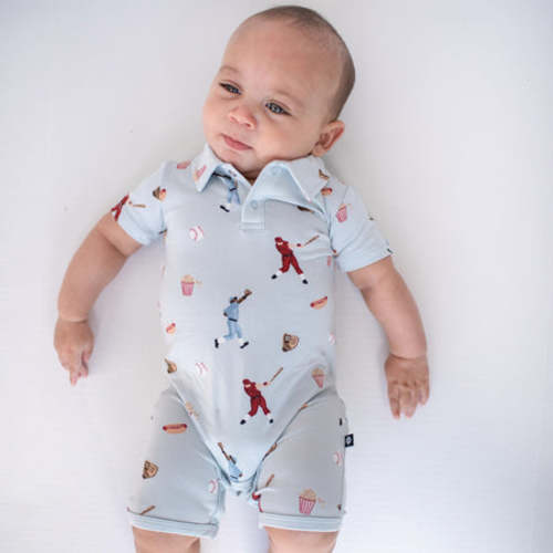 Polo Shortall in Vintage Baseball - 0-3 Months