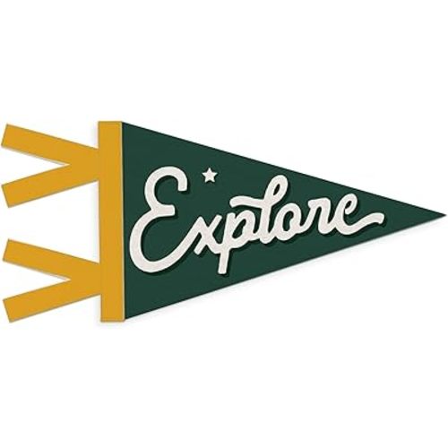 Boys Room Decor, Adventure Nursery Wall Hanging Pennant Flag Banner, Retro Green Explore Wall Decorations for Kids Boys Toddler Nursery Room Bedroom Playroom Decor