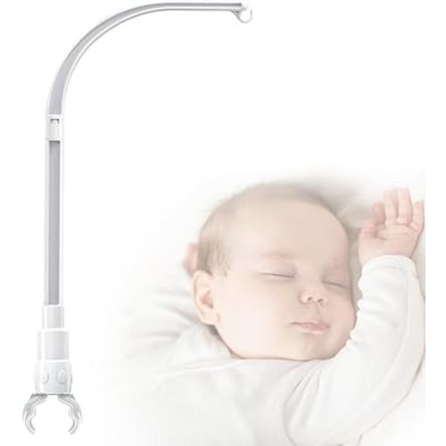 23 inches DIY Baby Crib Mobile Arm,Mobile arm for Crib,Nursery Mobile arm,Baby Mobile Hanger, The Claw Part Can be Adjusted Width，DIY Toy Decoration