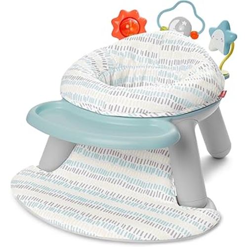 Skip Hop 2-in-1 Sit-up Activity Baby Chair, Silver Lining Cloud