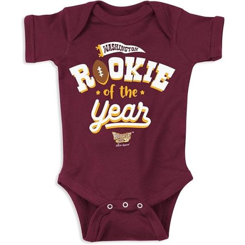 Smack Apparel Rookie of The Year Baby Clothing for Washington Football Fans (NB-7T)