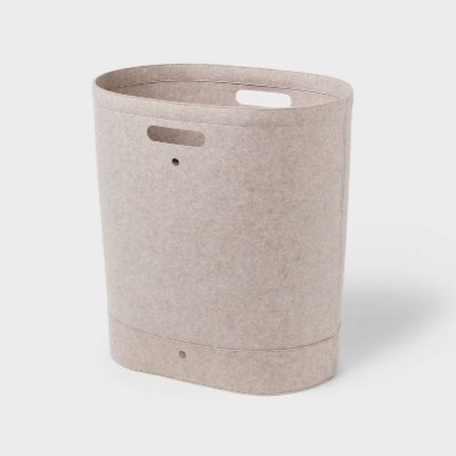Felt Double Laundry Hamper Oatmeal - Brightroom™: Polyester, 6000 Volume, Adjustable, Open-Top, Kids & Baby Clothes Sorter