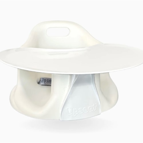 Upseat Baby Floor & Booster Seat with Tray in Coconut