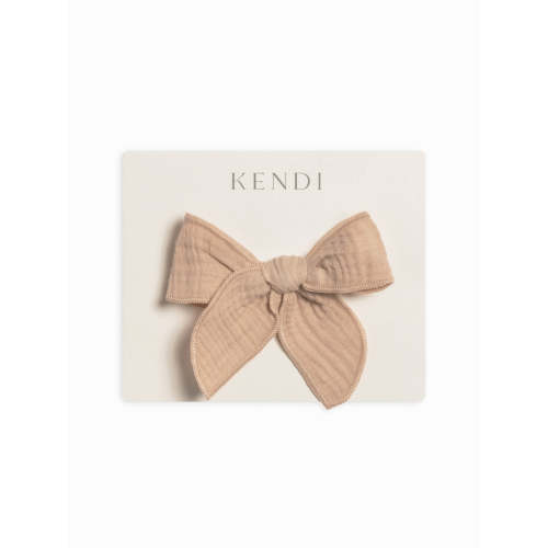 Muslin Bow Clip