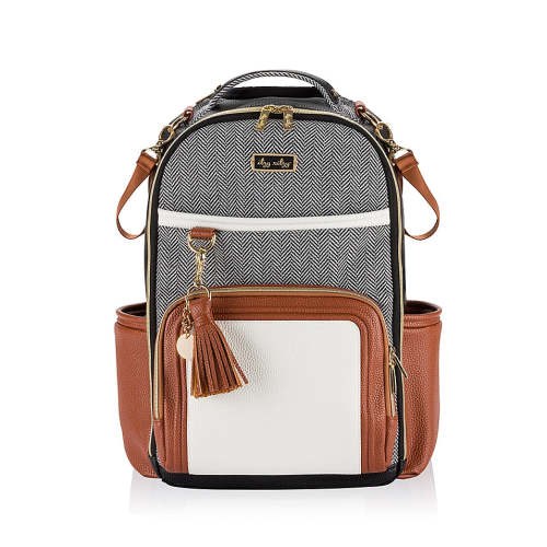 Itzy Ritzy Boss Plus Backpack Diaper Bag in Coffee Cream