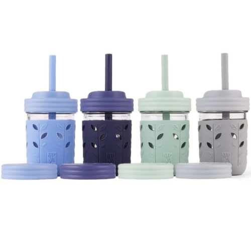8oz Glass Mason Jar Drinking Tumblers + Food Storage