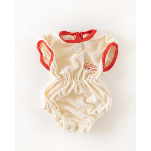 terry romper – Pigeon said please