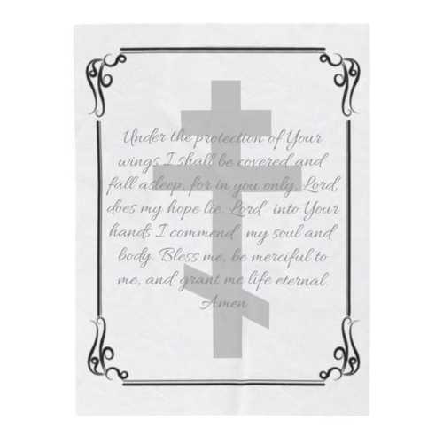 Baby Boy Plush Swaddle Blanket Christian Baby Pray Blanket