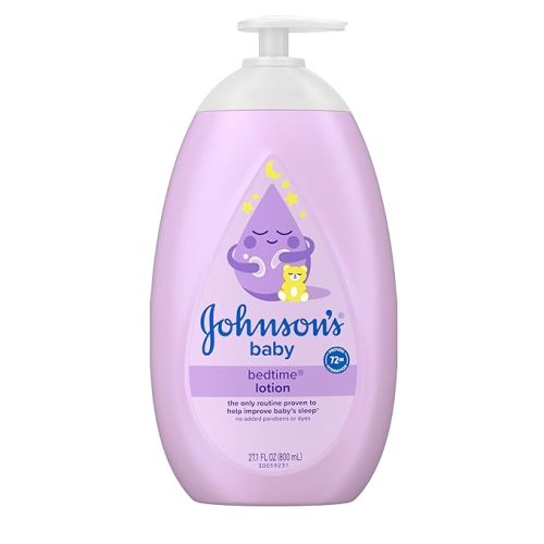 Johnson's Baby Bedtime Lotion, Soothing NaturalCalm Aromas, Gentle Nighttime Baby Lotion, Helps Relax & Soothe, Hydrating, No added Parabens & Dyes, 27.1 fl. oz
