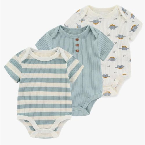 Baby Bodysuit Boy Girl Clothes Soft Newborn Infant Outfit Short Sleeve Romper