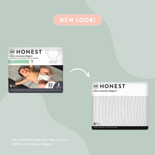 Honest Wetness Indicator Diapers - Plant-Based & Fragrance-Free | Honest