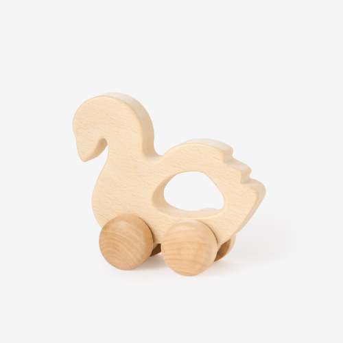 Wooden Push Toy Swan – Elegant Baby