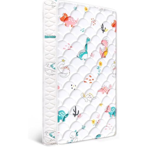 Premium Dual-Sided Crib & Toddler Mattress, Hypoallergenic, 5" Firm Soft Crib Mattress, Non-Toxic - Fits Standard Cribs & Toddler Beds