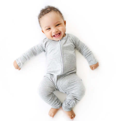 LITTLE SLEPPIES Heather Gray Zippy