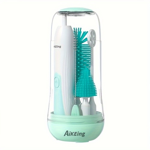 USB Rechargeable Electric Bottle Brush Set - Multifunctional Cleaning Kit with Water Bottle/Nipple/Straw Brushes - Perfect for Home And Travel, Ideal Gift for Kitchen.