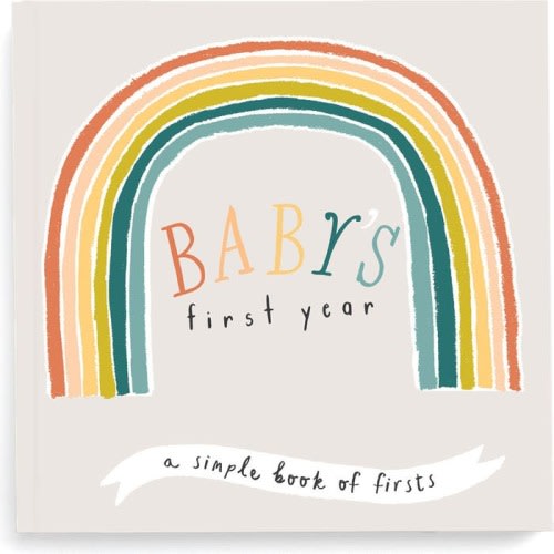 LUCY DARLING 'Baby's First Year' Little Rainbow Memory Book