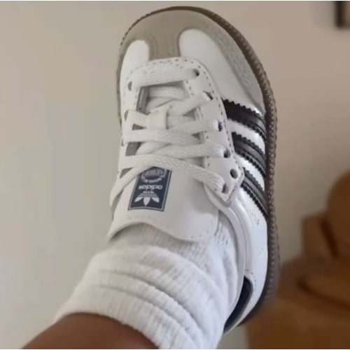 Infant adidas Originals Samba Stretch Lace Crib Shoes