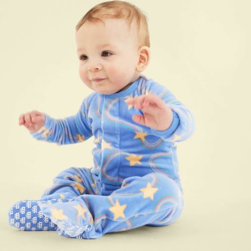 starry nights velour magnetic parent favorite footie – Magnetic Me