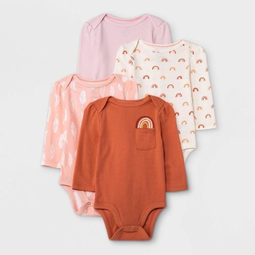 Cloud Island™ 4pk Long Sleeve Bodysuits