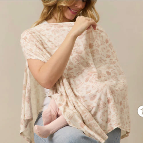 Rose Toile Nursing Cover