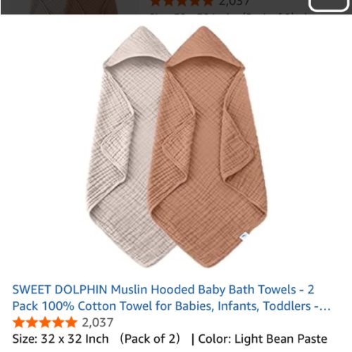 Hooded bath towels