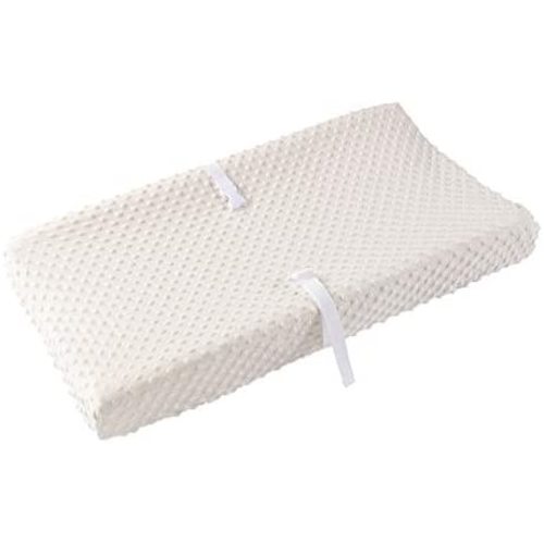 Baby Changing Pad Cover, Super Soft Minky Dot Diaper Changing Table Covers for Baby Girls and Boys, Ultra Comfortable, Safe for Babies, Fit 32"/34'' x 16" Pad (Beige)