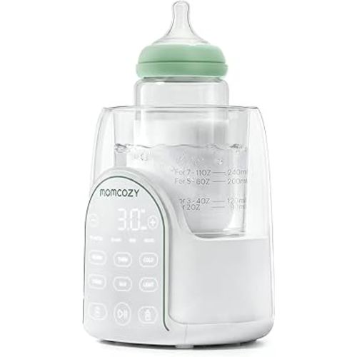 Momcozy NightPro Bottle Warmer for Baby Breast Milk, Built-in Night Light, BPA-Free Tritan, Fullest Nutrients Preserved with Fast & Even Water Bath Warm, Newborn Breastfeeding Essentials Gift for Mom