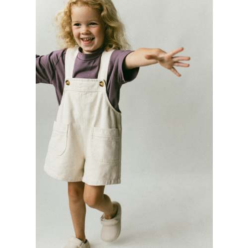Shortalls- Speckled Cream